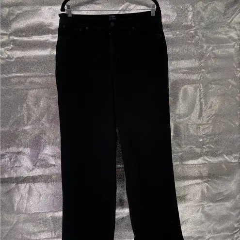 J.Crew  Black Wide Leg Full Length Jeans