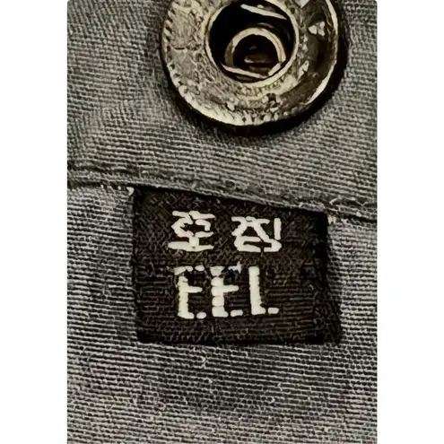 KOREAN CFLCOREX Cropped fabric bolero Jacket Orange Size M