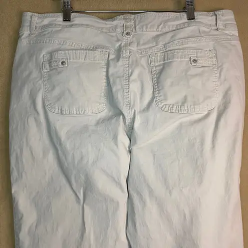 Gloria Vanderbilt Capri Pants Women's Sz 18 All-Around Slimming Effect Beige EUC