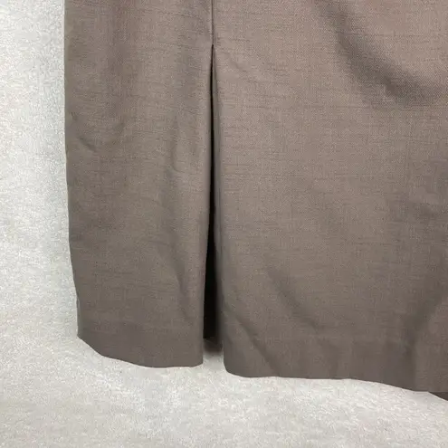 Talbots  Womens‎ Stretch Wool Skirt Pleated Size 6 Brown Made in Japan Career