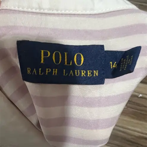 Ralph Lauren Polo Women's Striped Silk Blend Button