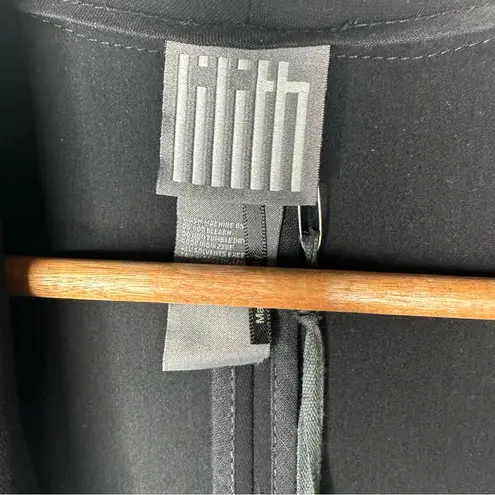 Lilith Paris NWT Black One Button Sleeveless Long Maxi Vest Size Medium