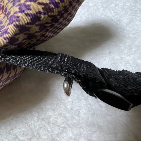 Lauren Ralph Lauren Y2K Houndstooth Shoulder Bag Purple