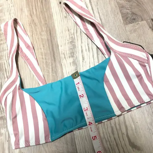 Same Los Angeles Divine Stripe Bikini Top
