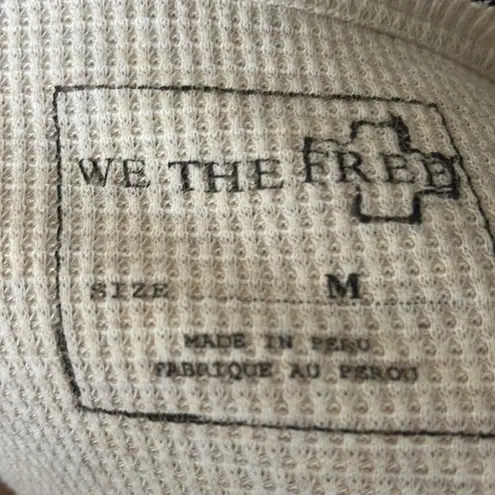 We The Free EUC  Waffle Knit Long Sleeve Flowy Top