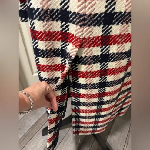 Boden Tweed Wool Blend Coat With Removable Faux Fur Collar Size 8P