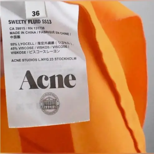 Acne Studios | Vibrant Orange Mini Dress | 2