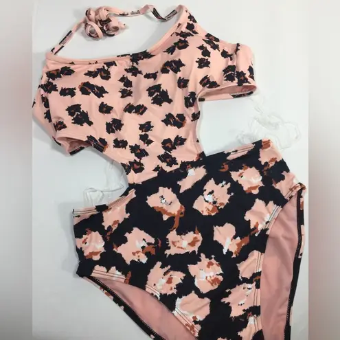 The Bikini Lab Feline Fine Cutout Swimsuit M