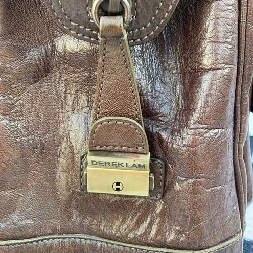Derek Lam Vintage Women's Brown Leather Casual Bookbag Shoulder Bag
