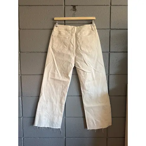Driftwood Women's Charlee High Rise Barrel Leg Jeans in White size 26 Bohemian