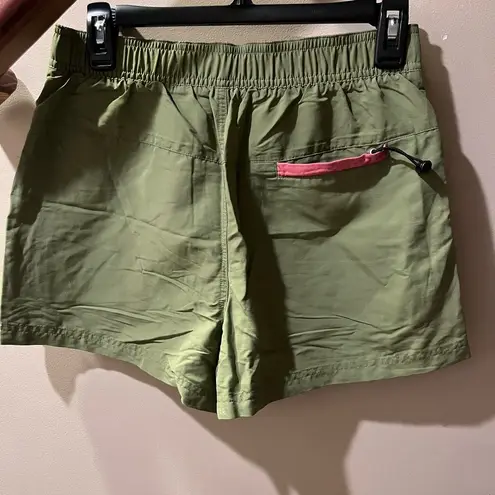 United by Blue High Waist Green and Red Summer Shorts