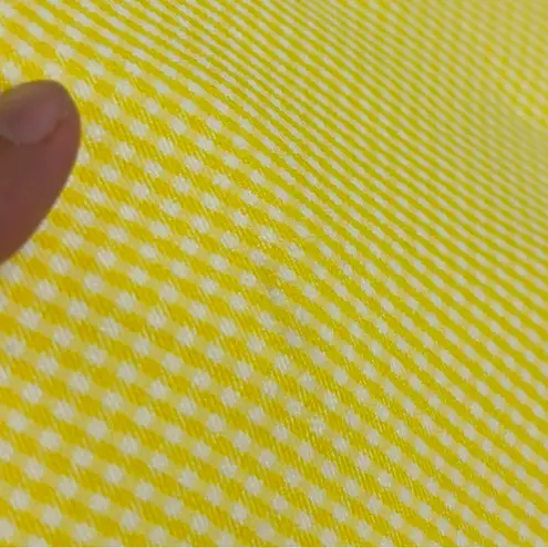 NWT Nanette Lepore Yellow White Gingham Dress Shorts