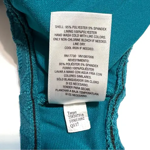 Mossimo Textured Bow Front Bralette Bikini Top Tropical Teal NWOT M Size M