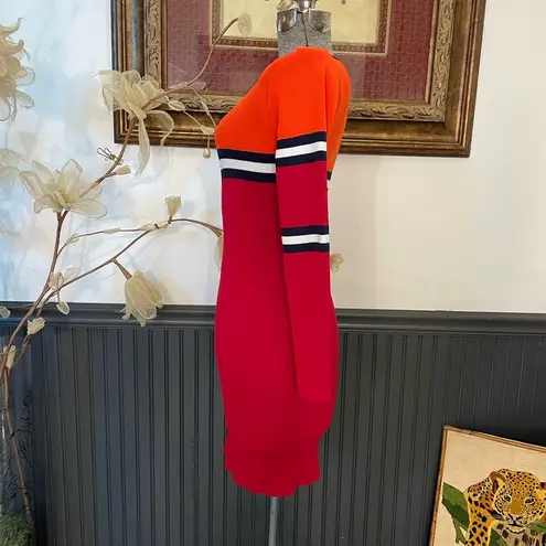 Codigo Striped Y2K Colorblock Sweater Bodycon Dress