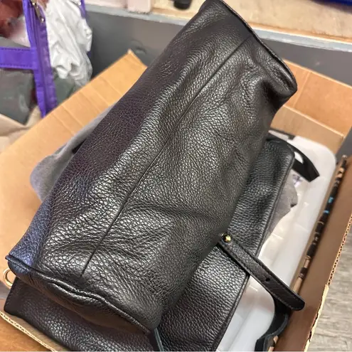 NWT Sevilla Smith Black Leather Crossbody Bag