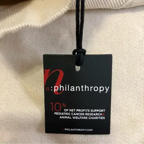 n:philanthropy NWT Daze Cozy Soft Sweatshirt in Almond Oatmeal Tan Beige sz Med