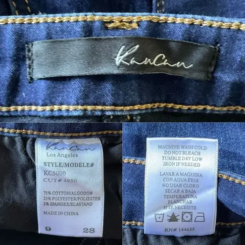 Kancan Blue Dark Wash Custom Cutoff Jean Shorts 28