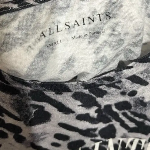 ALLSAINTS Ambient Kiana Tank Women’s Small Leopard Muscle Tee Graphic Top