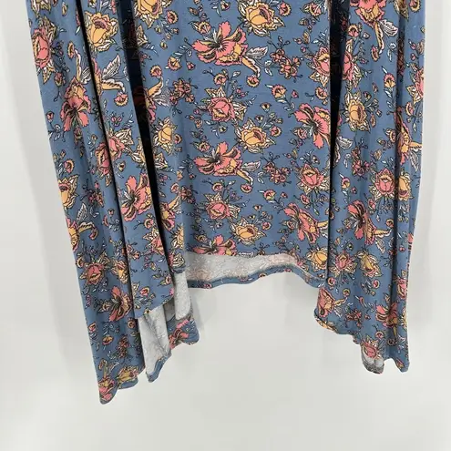 Agnes & Dora Floral Scoop Neck Short Sleeve Sway Midi Shift Dress Size XL FLAW