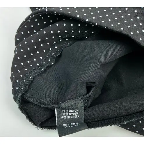 Premise Studio Premise Studio Black Polka Dot Bermuda Shorts Tummy Control Womens Small