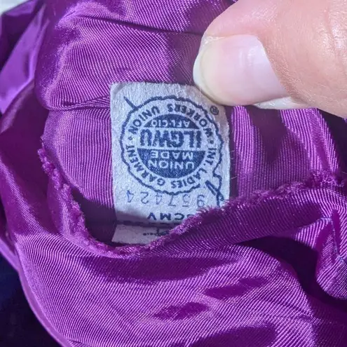 Vtg 1970s White Purple Striped Green Corseted Renaissance Peasant Dress 6 8