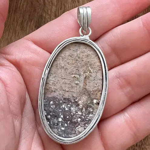 Wild Horse Turquoise 925 Silver Plated Necklace Native American Jewelry Brown