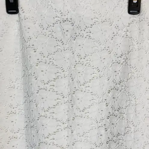 Alfani NWT Women's Size 16 Lace Elastic Waistband White Above the Knee Skirt