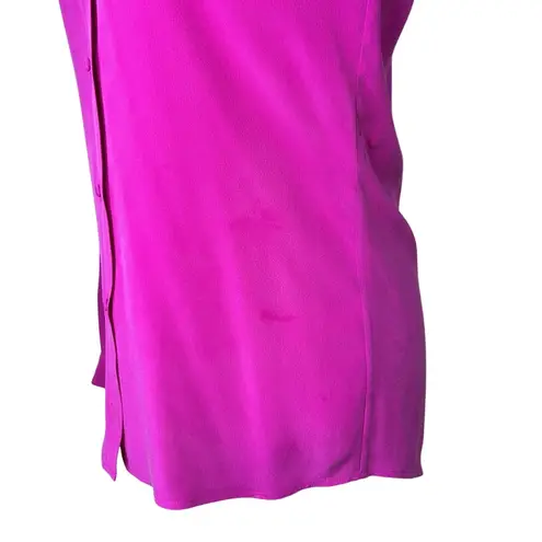Sézane Sezane Women's gorgeous magenta Button-Up long sleeve silk Blouse size 32