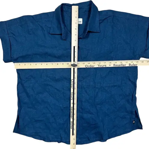 NWOT American Giant Women’s Blue Linen Button