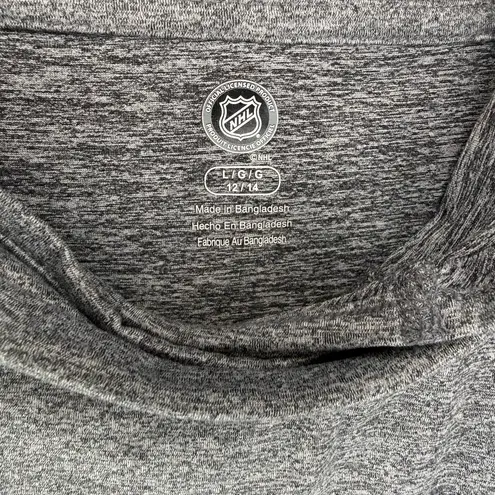 NHL LA Kings Heather Gray Long Sleeve Hoodie Size L