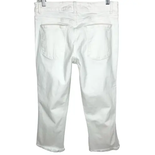 DL1961 Womens Patti High Rise Straight Jeans Donovan White Cotton Stretch 29