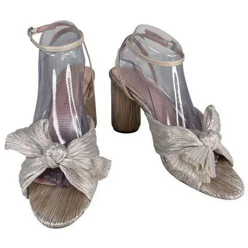 Loeffler Randall Camellia Heels 10 Shiny Champagne