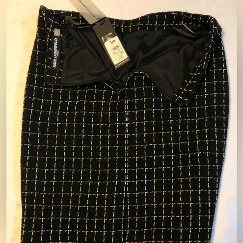 Karl Lagerfeld Paris Boucle Pencil Skirt 8 Academia Career Tweed Holiday New