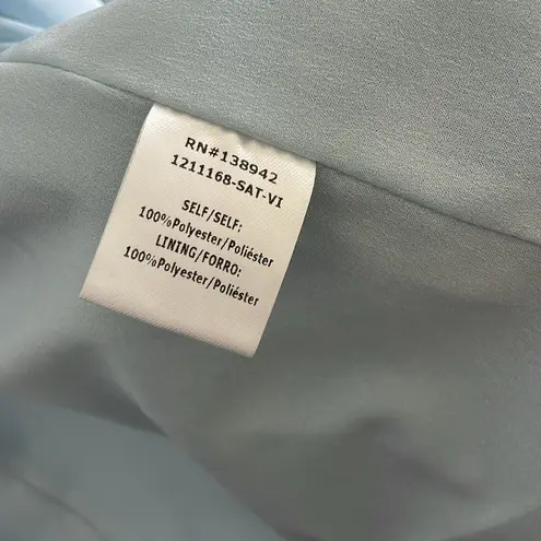 On Twelfth Women’s Metallic Light Blue Blazer w/ Padded Shoulders - Size Medium