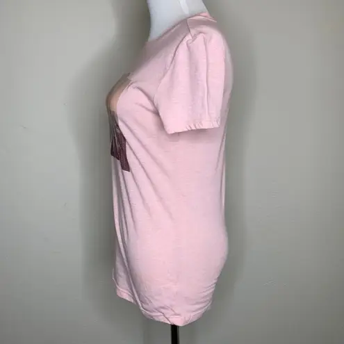 Free State Pink Baby Doll T Shirt NYC Skyline Medium