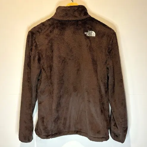 The North Face  Faux Fur Chocolate Brown Full Zip Jacket - size Medium