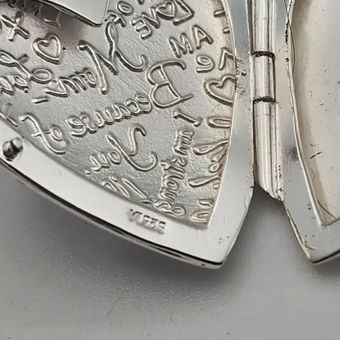 LA Jewelry Sterling Silver Mom Heart Locket