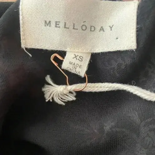 MELLODAY 🆕 Boho Vibes Chiffon Tier Tunic Top XS🆕