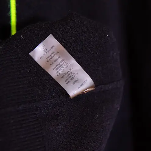 Alexander Wang Wool Cashmere Knit stretch Crew Neck Mini Sweater Dress Black XS