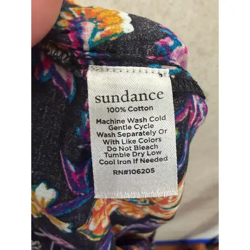 Sundance Leia Floral Print Cotton Cropped Pants Women's Size Petite XL Boho