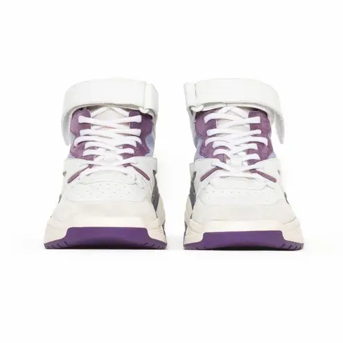 KOIO Aerobics Royal White Purple Leather Sneakers