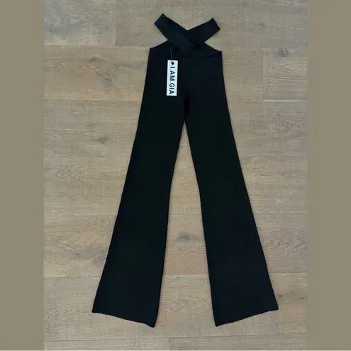 I am gia i.am.gia arima new nwt black ribbed cutout pants