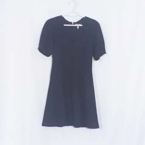 Rebecca Taylor Navy Stretch Textured Dress Size 2