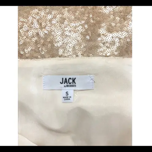 Jack by BB Dakota  Sedgwick Sequin Slip Holiday Party  Dress Gold Small