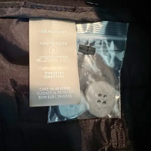 Karl Lagerfeld PARIS Crepe Straight Full Length Pant Size US 4 Black