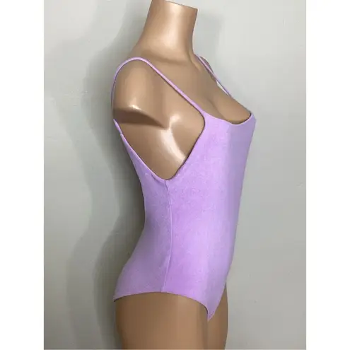 New. JADE lilac terry one piece. Retails $190. XL Purple
