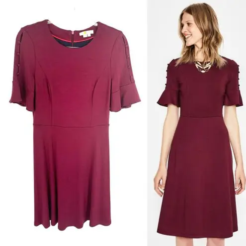 Boden USA Boden Alexis Jersey Dress Size 8 Burgundy Wine