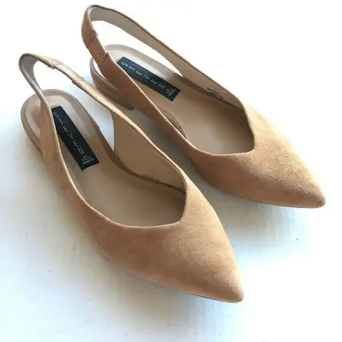 Steve madden suede singleback pointy toe Flats Tan Size 7