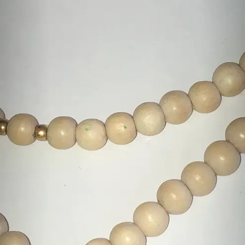 Elegant Beaded Boho Necklace with Navy Fabric Tassel Blue