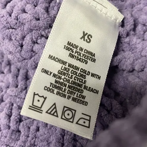 Aeropostale  Women’s XS Chunky Knit Purple Pullover Sweater CrEwneck NEW